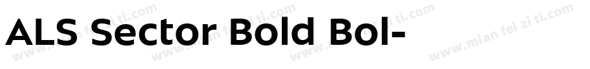 ALS Sector Bold Bol字体转换